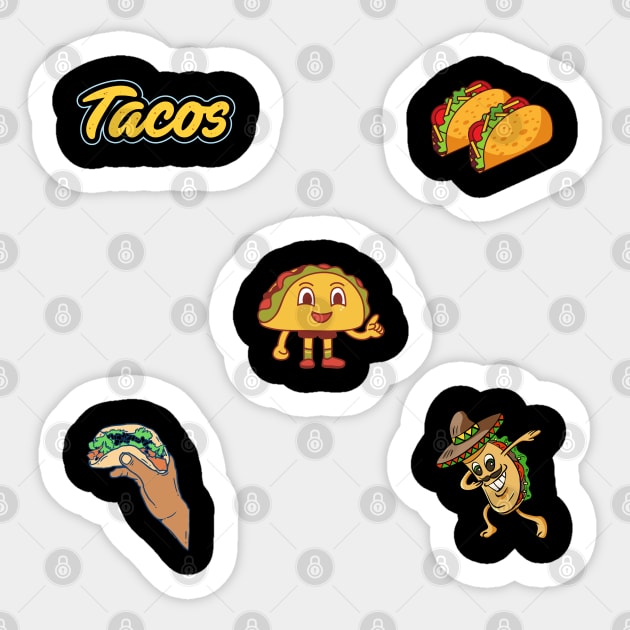 Tacos lover Sticker by BlackMeme94